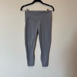 Fabletics Power Hold Gray Leggings Womens Size Medium Athleisure Athletic Workou